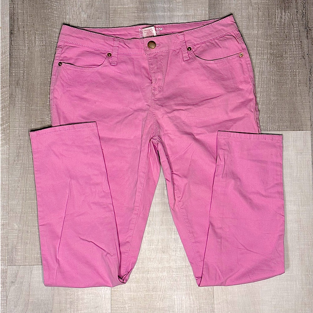 Pink stretch skinny jeans